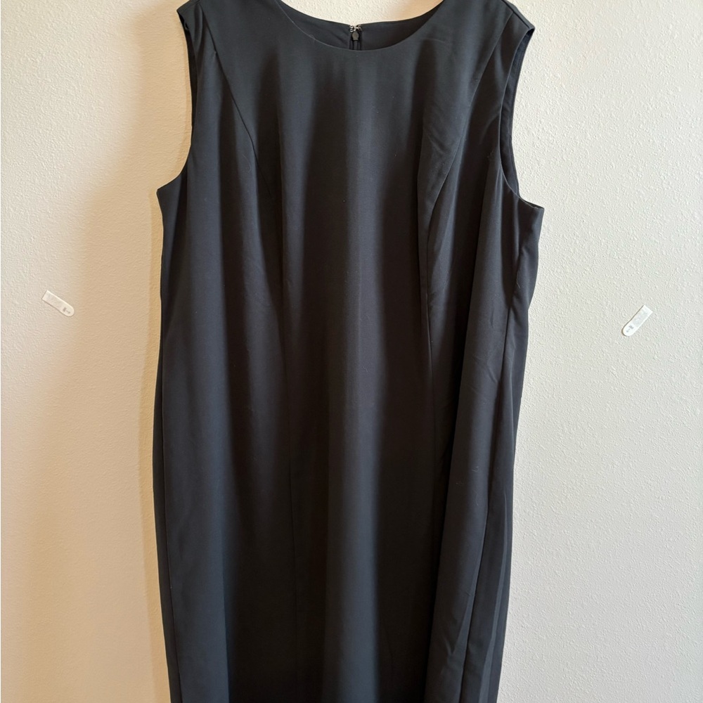 Jessica London Black Midi Sheath Dress